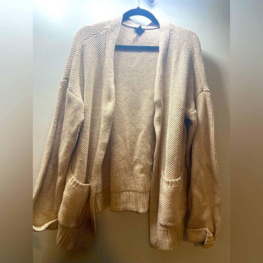Tan cardigan